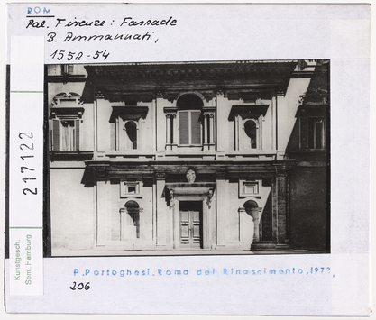 Vorschaubild Rom: Palazzo Firenze, Fassade. B. Ammannati 